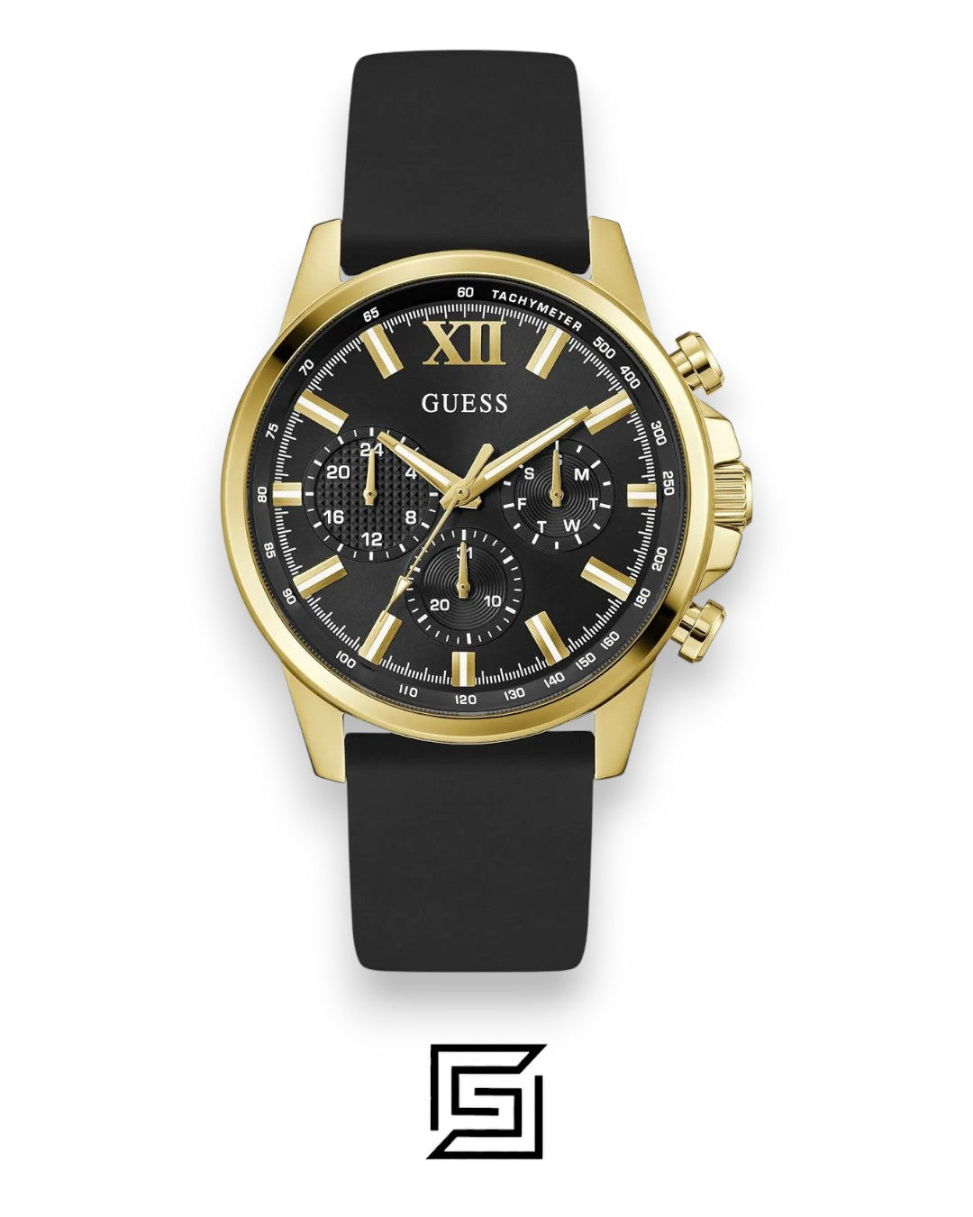 Guess GW0913G2 Gold Case Black Dial Watch