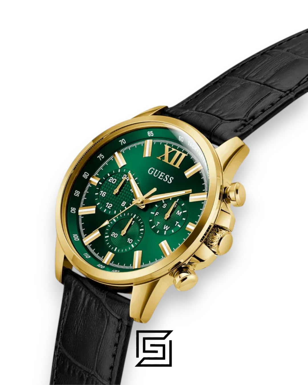 Guess GW0901G4 Men's Gold Tone Green Dial Watch