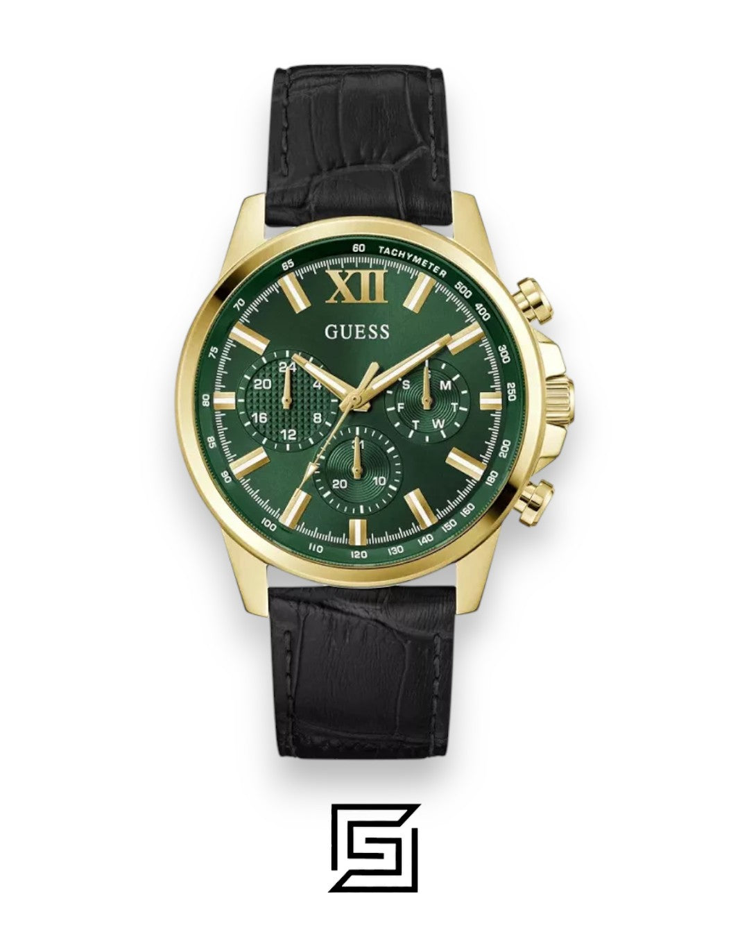 Guess GW0901G4 Men's Gold Tone Green Dial Watch