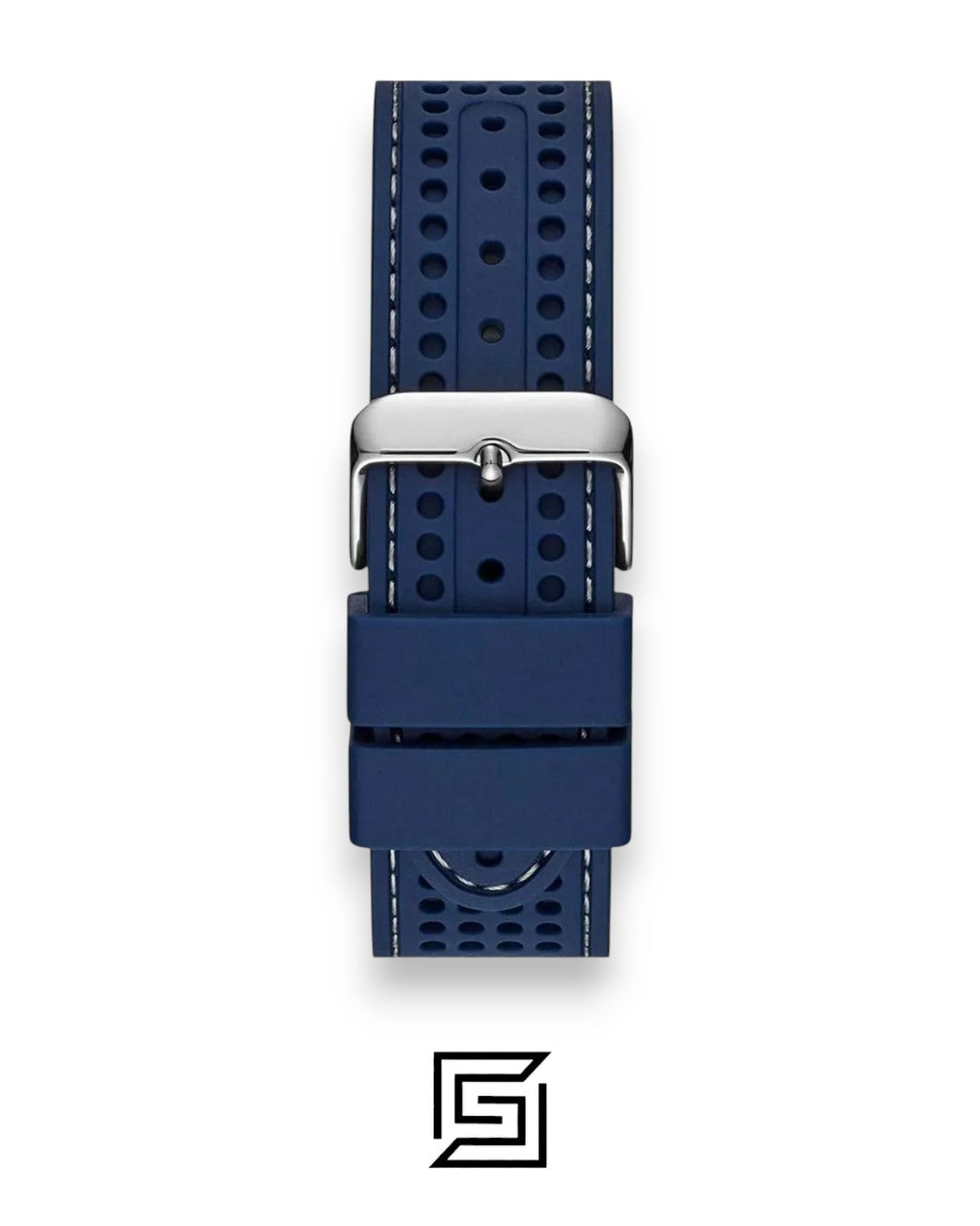 Guess W0971G2 Men's Blue Silicone Chronograph Grey Dial Watch