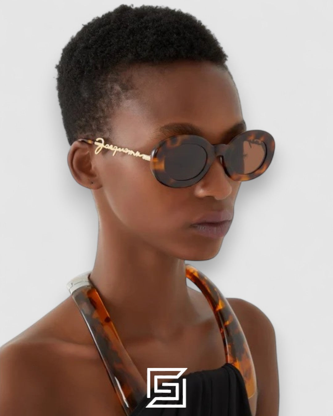 JACQUEMUS 235AC Brown Lenses Tiger Brown Frame