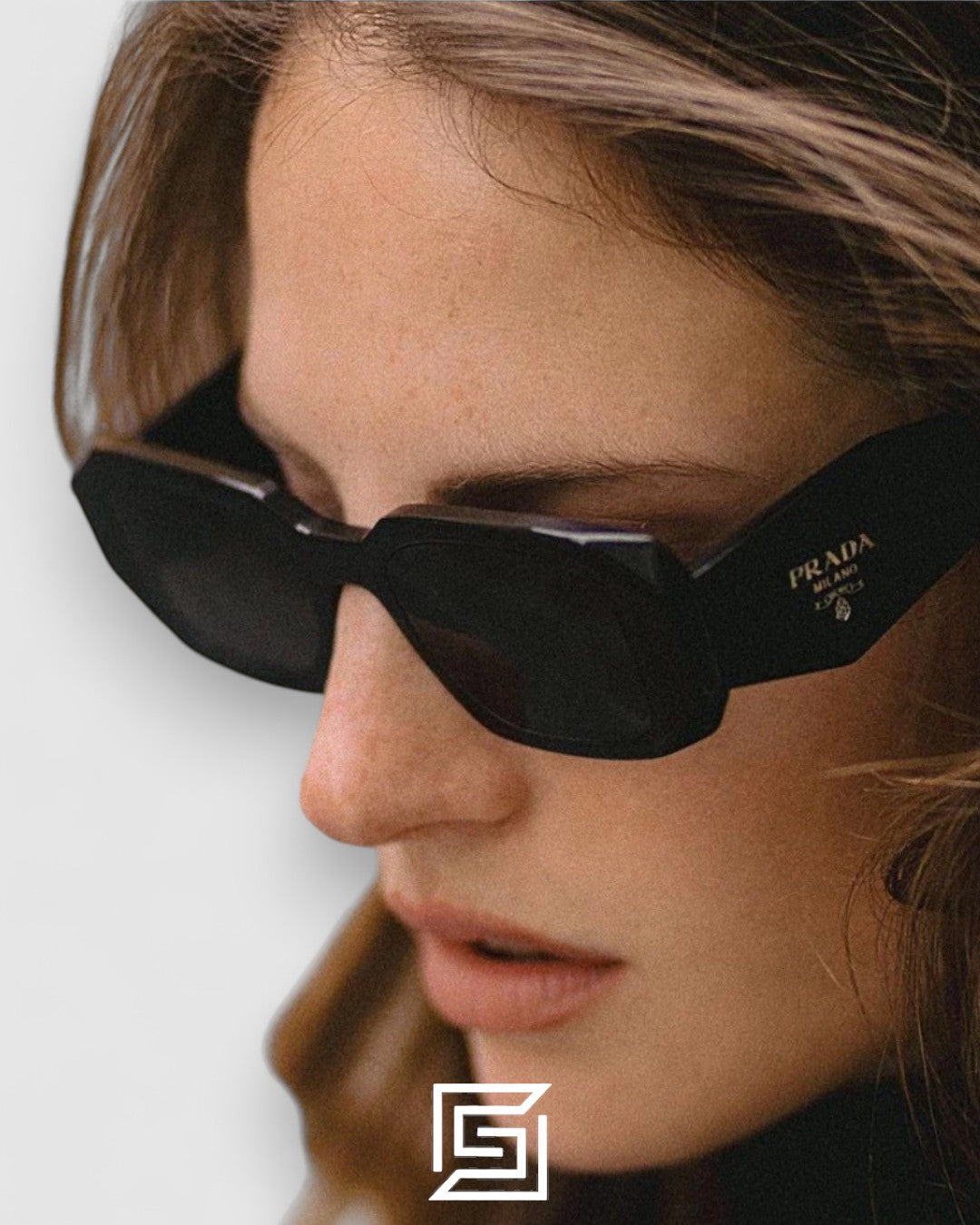 Prada OPR17WSF Brown Lenses Tiger Brown Frame