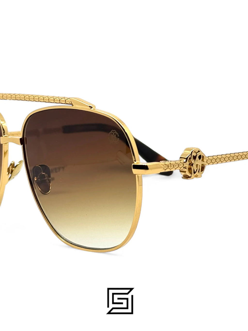 Roberto Cavalli sunglasses SRC008V/GOLD X BROWN