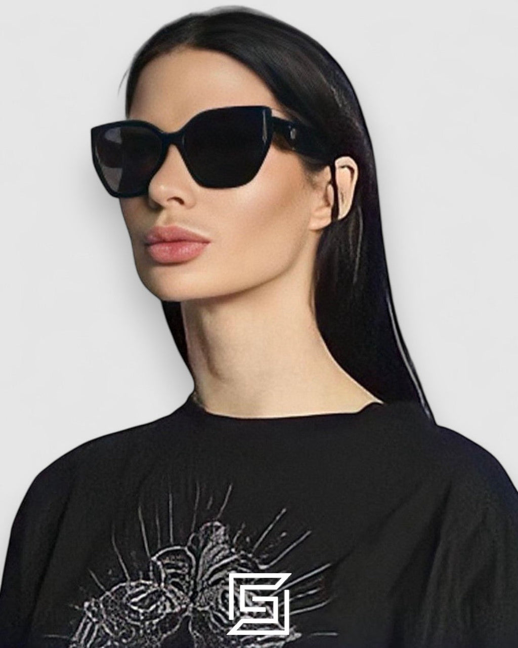 Prada SPR 19Z Black Lenses Black Frame