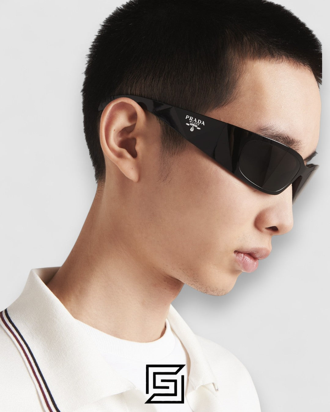 Prada SPR A14 Black Lenses Black Frame