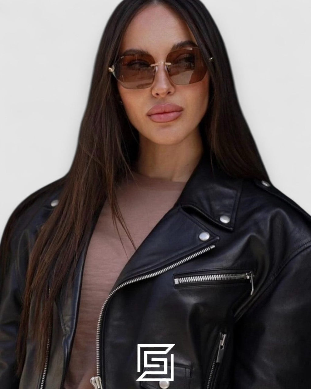 Prada SPR A55 Red Lenses Gold Frame