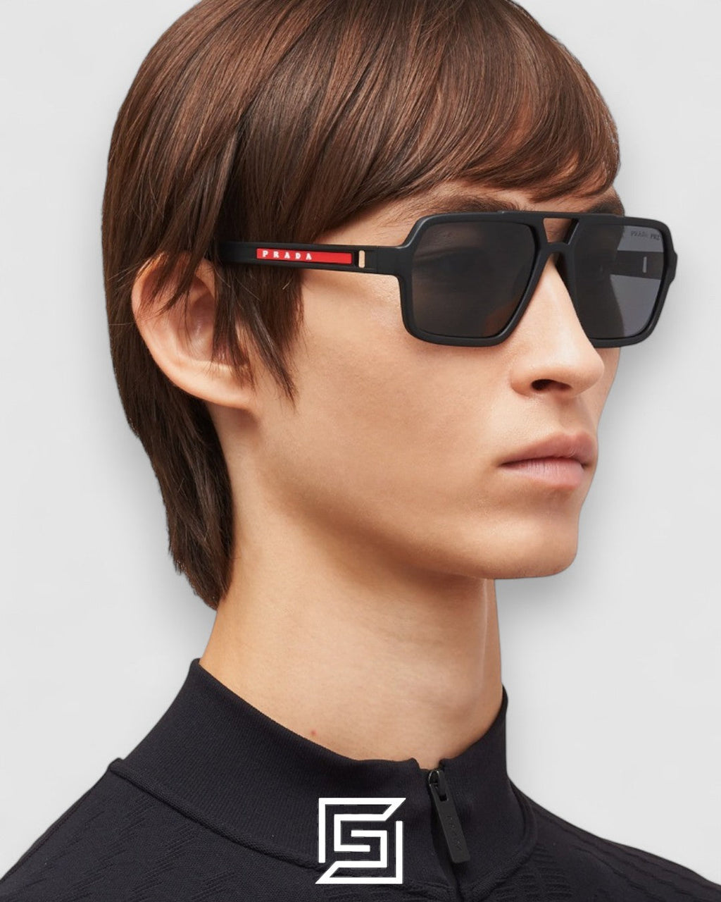 Prada SPS 01X Blue Mirror Lenses Blue Frame