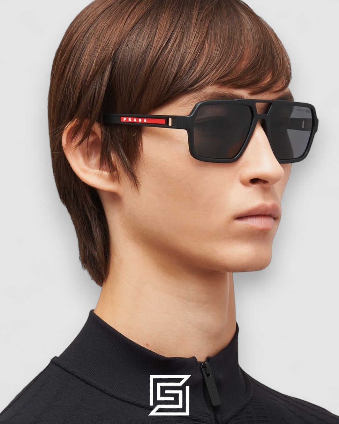 Prada SPS 01X Blue Mirror Lenses Blue Frame
