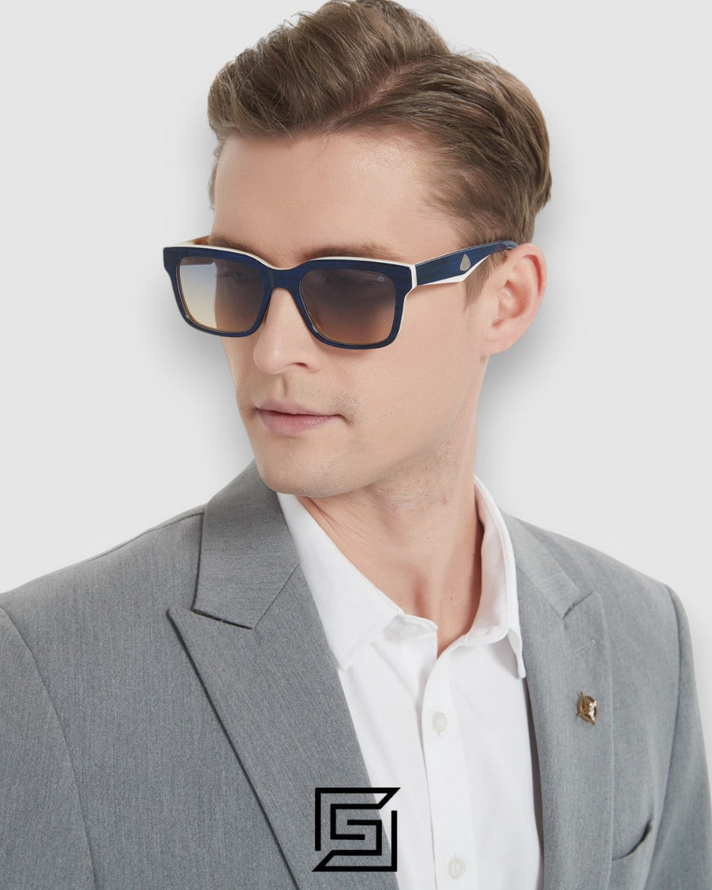 MAYBACH THE CHARMAN 1 Green Leanses Blue Frame
