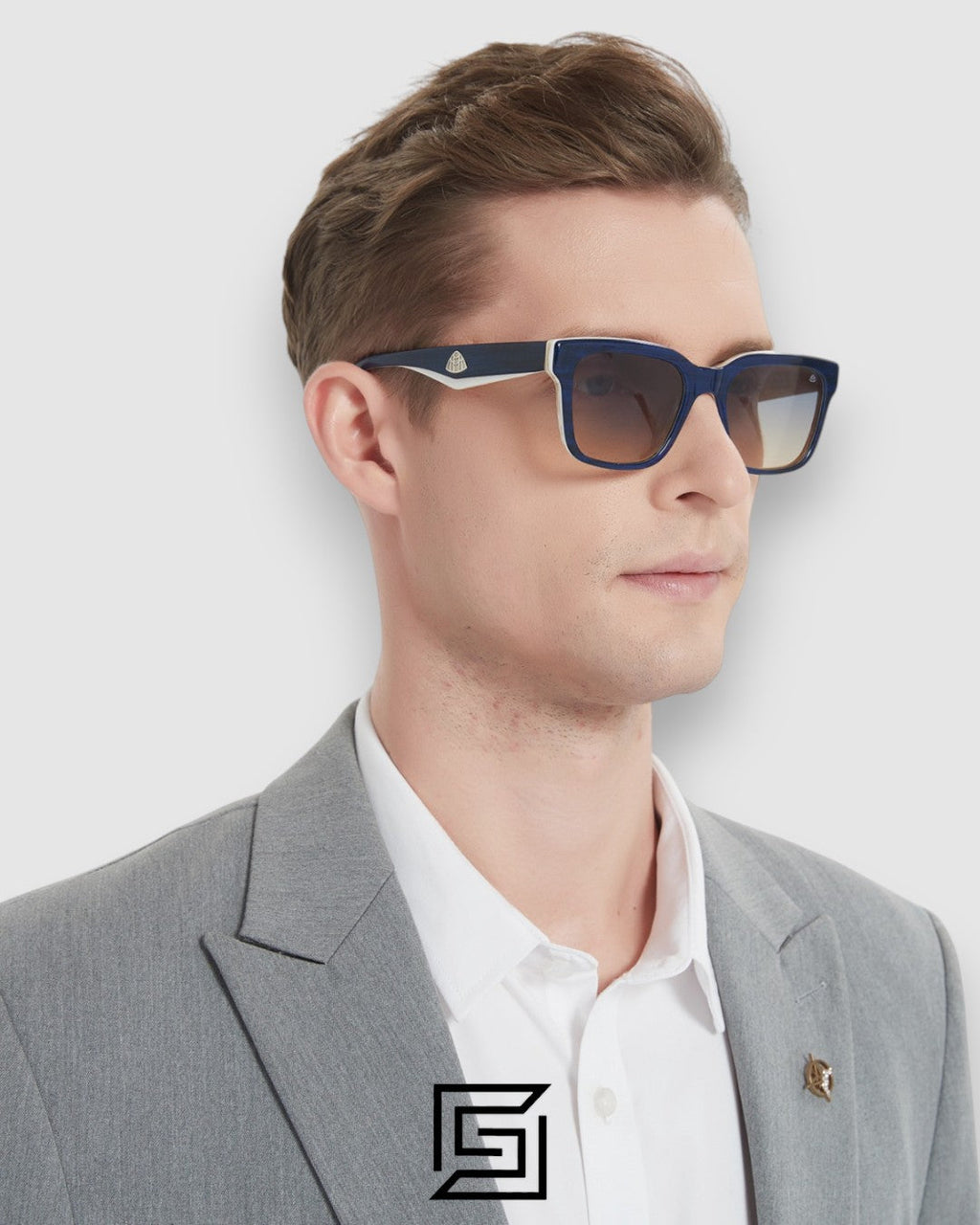 MAYBACH THE CHARMAN 1 Green Leanses Blue Frame
