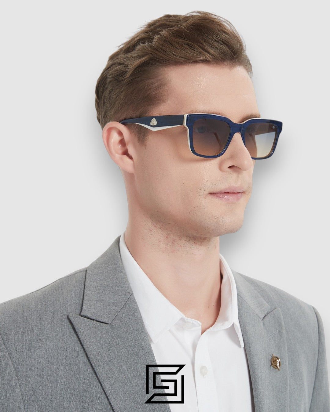 MAYBACH THE CHARMAN 1 Green Leanses Blue Frame