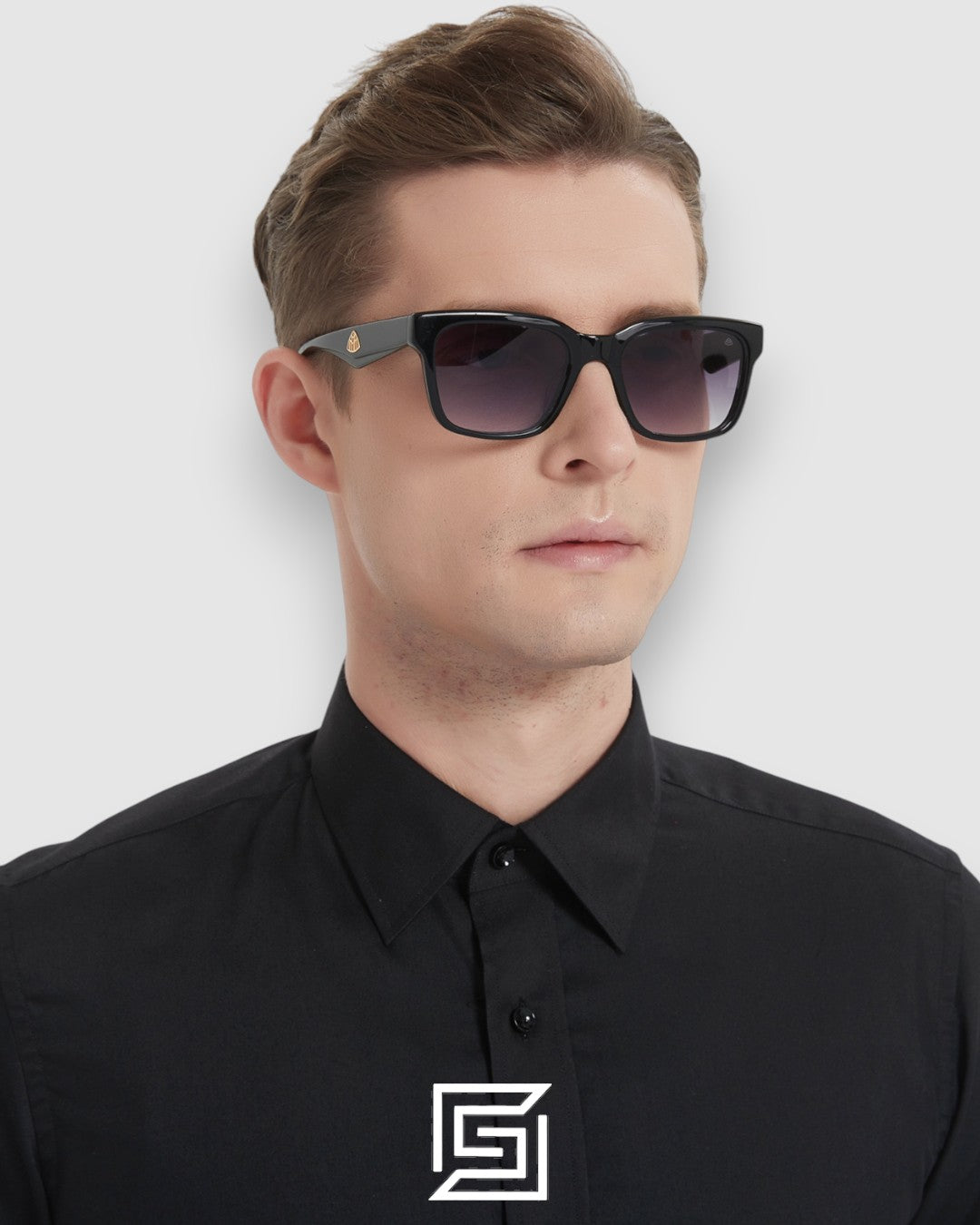 MAYBACH THE CHARMAN 1 Black Leanses Black Frame