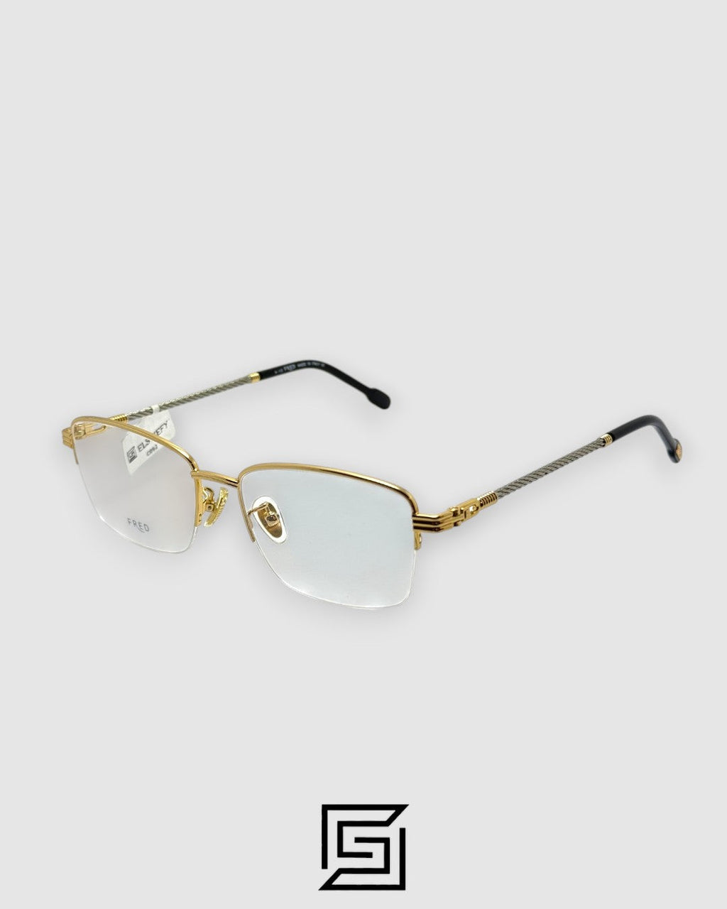 نظارة طبية FRED FG50031U - إطار فضي وذهبي نصف حافة