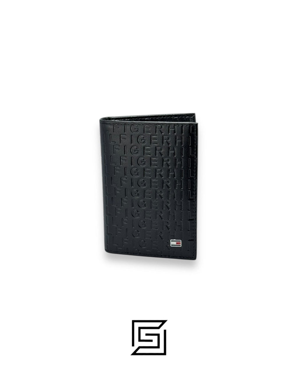 PASSCASE 3 PCS HILFIGER LETTERS PATTERN/BLACK