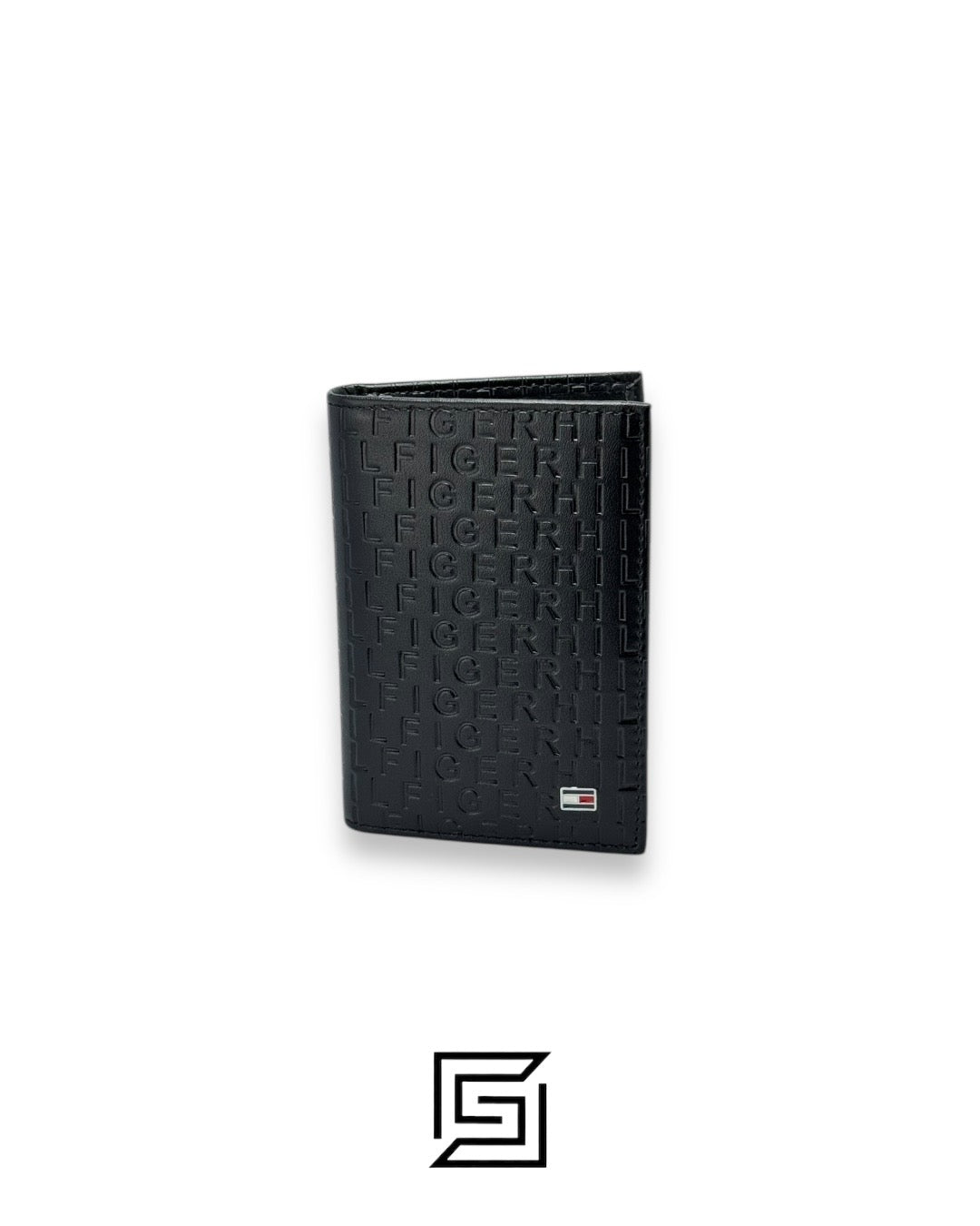 PASSCASE 3 PCS HILFIGER LETTERS PATTERN/BLACK