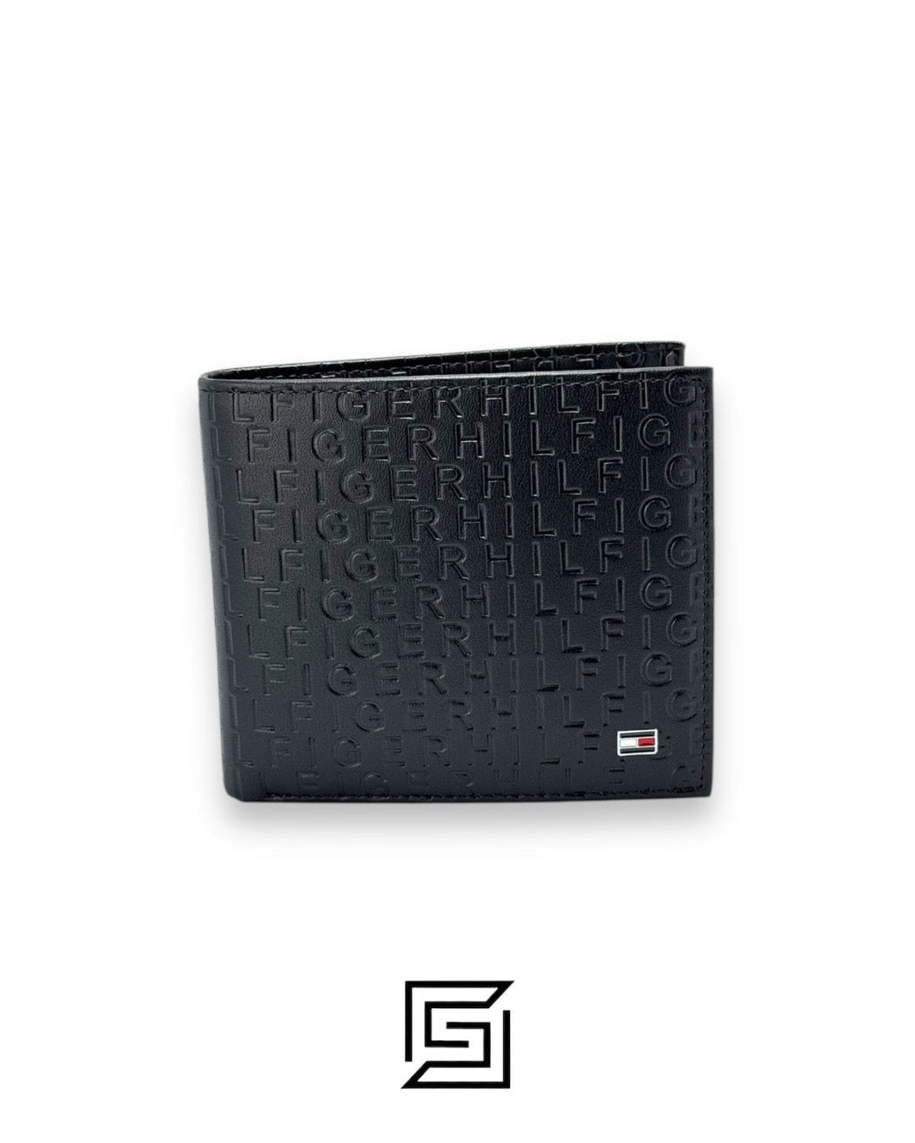 PASSCASE 3 PCS HILFIGER LETTERS PATTERN/BLACK