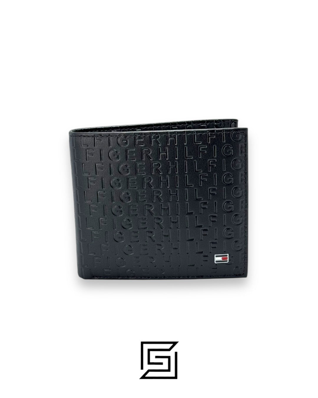 PASSCASE 3 PCS HILFIGER LETTERS PATTERN/BLACK