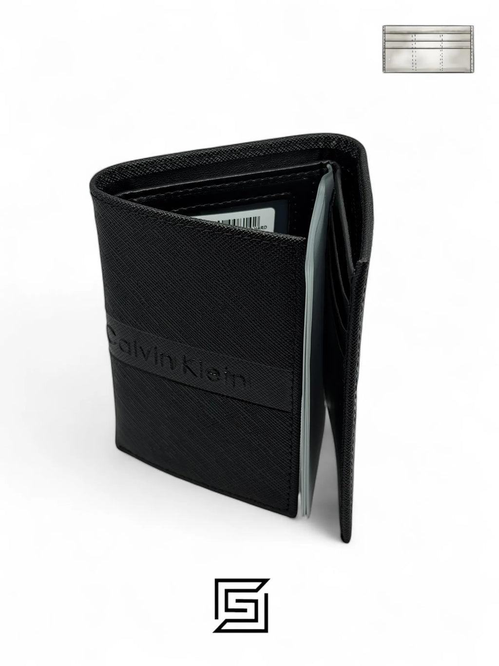 wallets CK SINGLE WALLET TRIFOLD HARD PATTERN/BLACK
