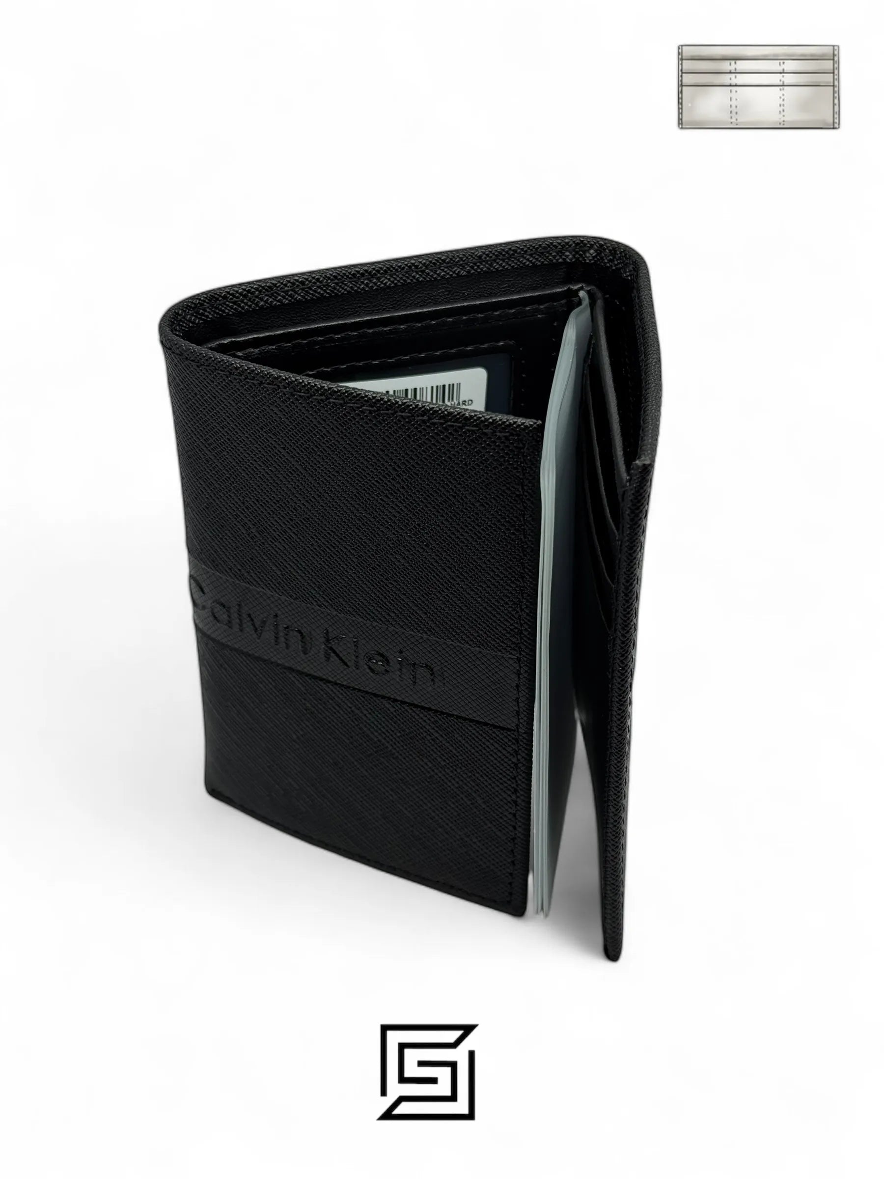 wallets CK SINGLE WALLET TRIFOLD HARD PATTERN/BLACK