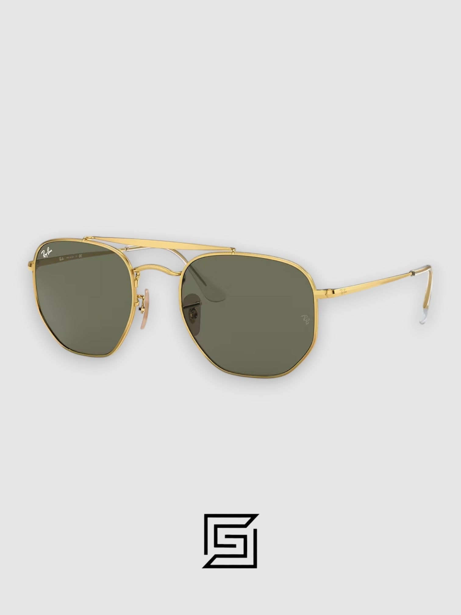 Ray Ban RB3648 Sunglasses Unisex - Gold-G15