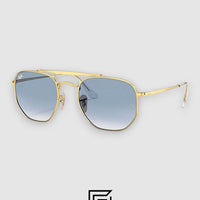 Ray Ban RB3648 Sunglasses Unisex - GOLD_GREY