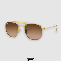 Ray Ban RB3648 Sunglasses Unisex - GOLD_HONEY