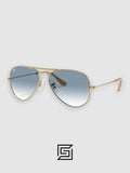 Ray Ban RB3025 AVIATOR MEDIUM 55 Sunglasses Unisex - GOLD_GREY