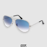 Ray Ban RB3026 AVIATOR XL Unisex - SILVER_BLUE MIRROR