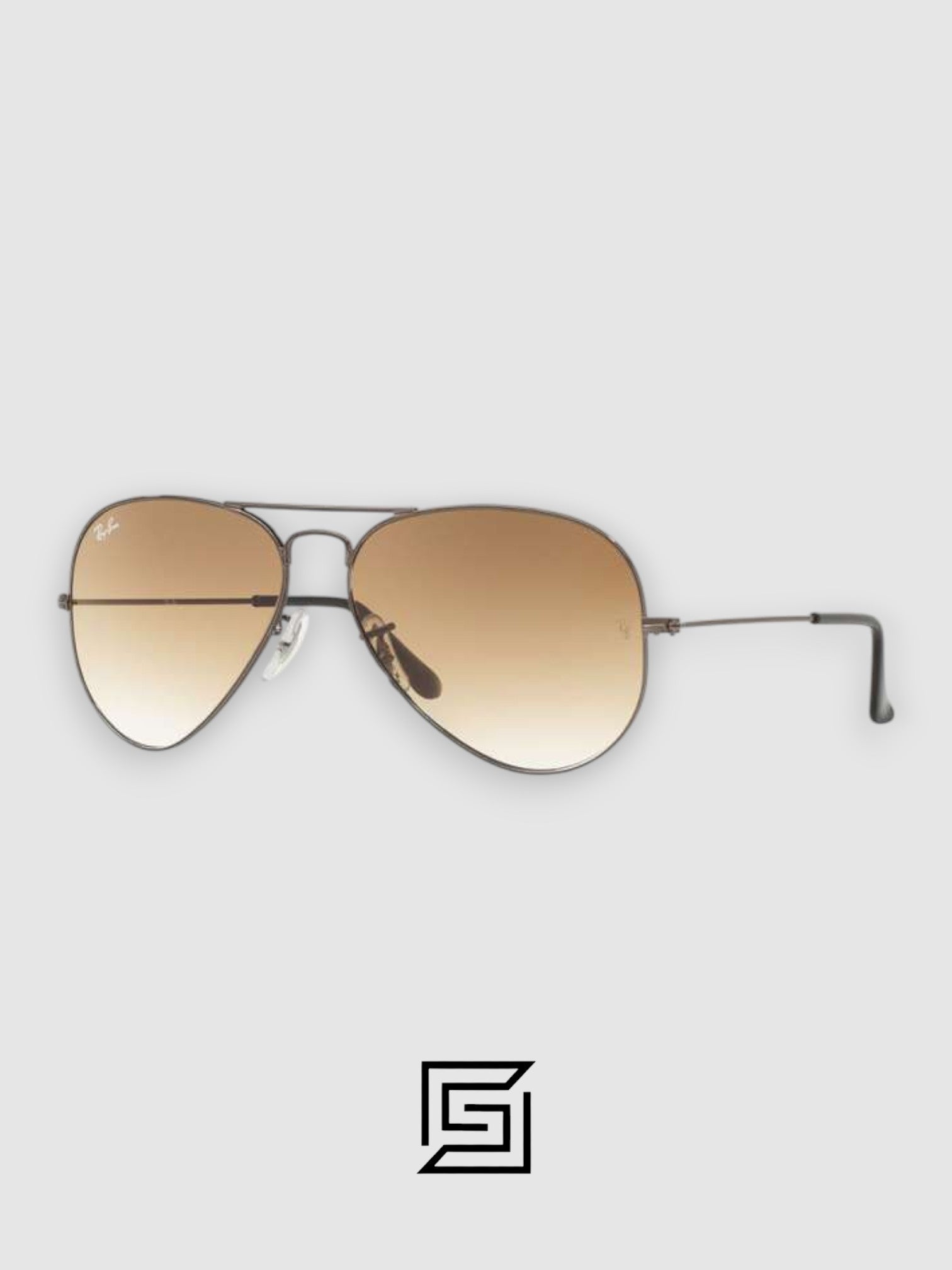 Ray Ban RB3025 AVIATOR MEDIUM 55 Sunglasses Unisex - silver_brown