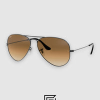 Ray Ban RB3025 AVIATOR MEDIUM 55 Sunglasses Unisex - brown_brown