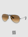 Ray Ban RB3025 AVIATOR MEDIUM 55 Sunglasses Unisex - brown_brown