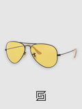 Ray Ban RB3025 AVIATOR MEDIUM 55 Sunglasses Unisex - gun_yellow