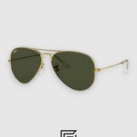 Ray Ban RB3025 AVIATOR MEDIUM 55 Sunglasses Unisex - Gold-G15