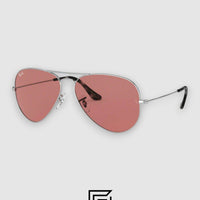 Ray Ban RB3026 AVIATOR XL Unisex - Silver_Red