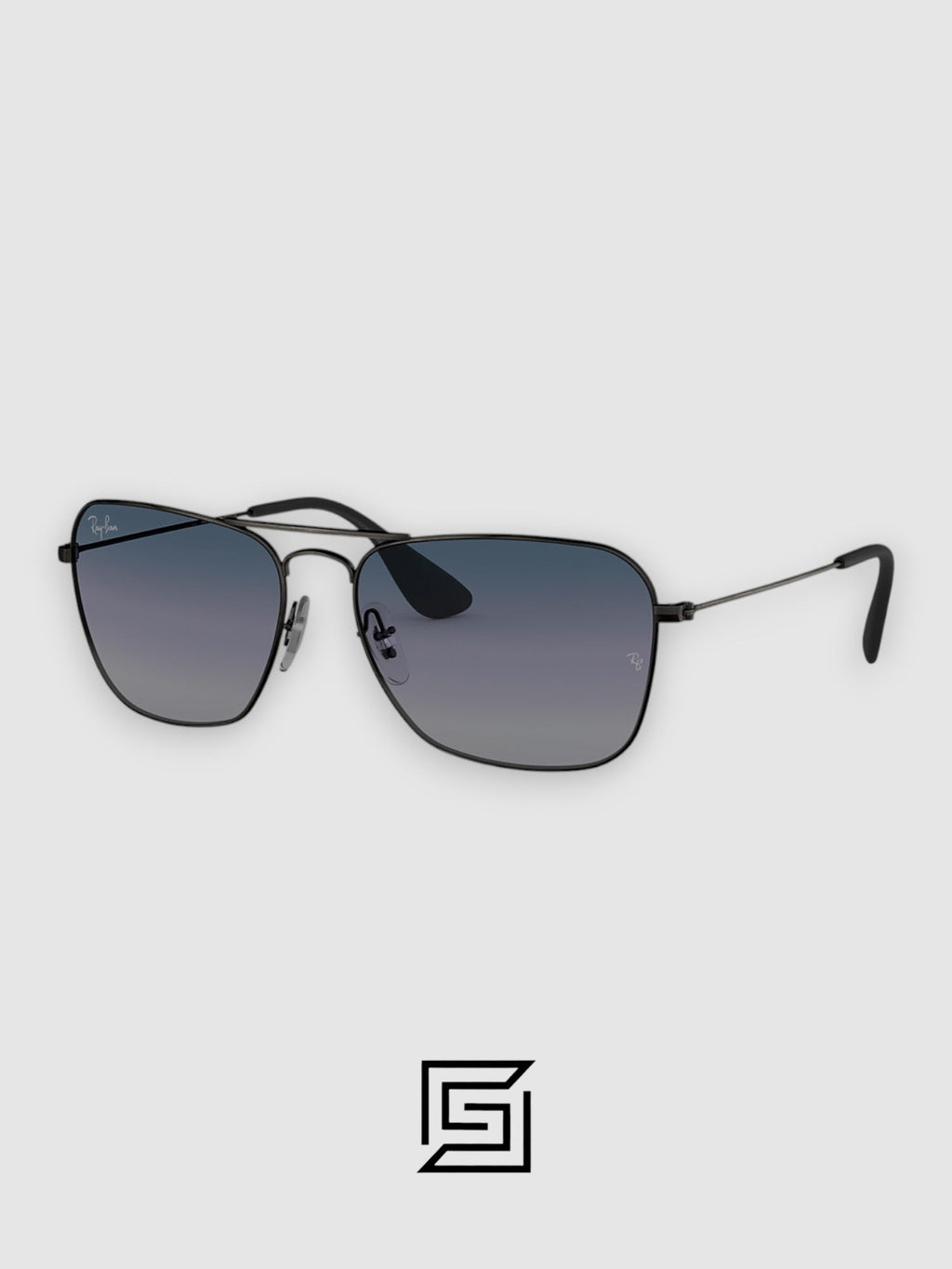 Ray Ban RB3136 CARAVAN Sunglasses Unisex - BLACK_GREY