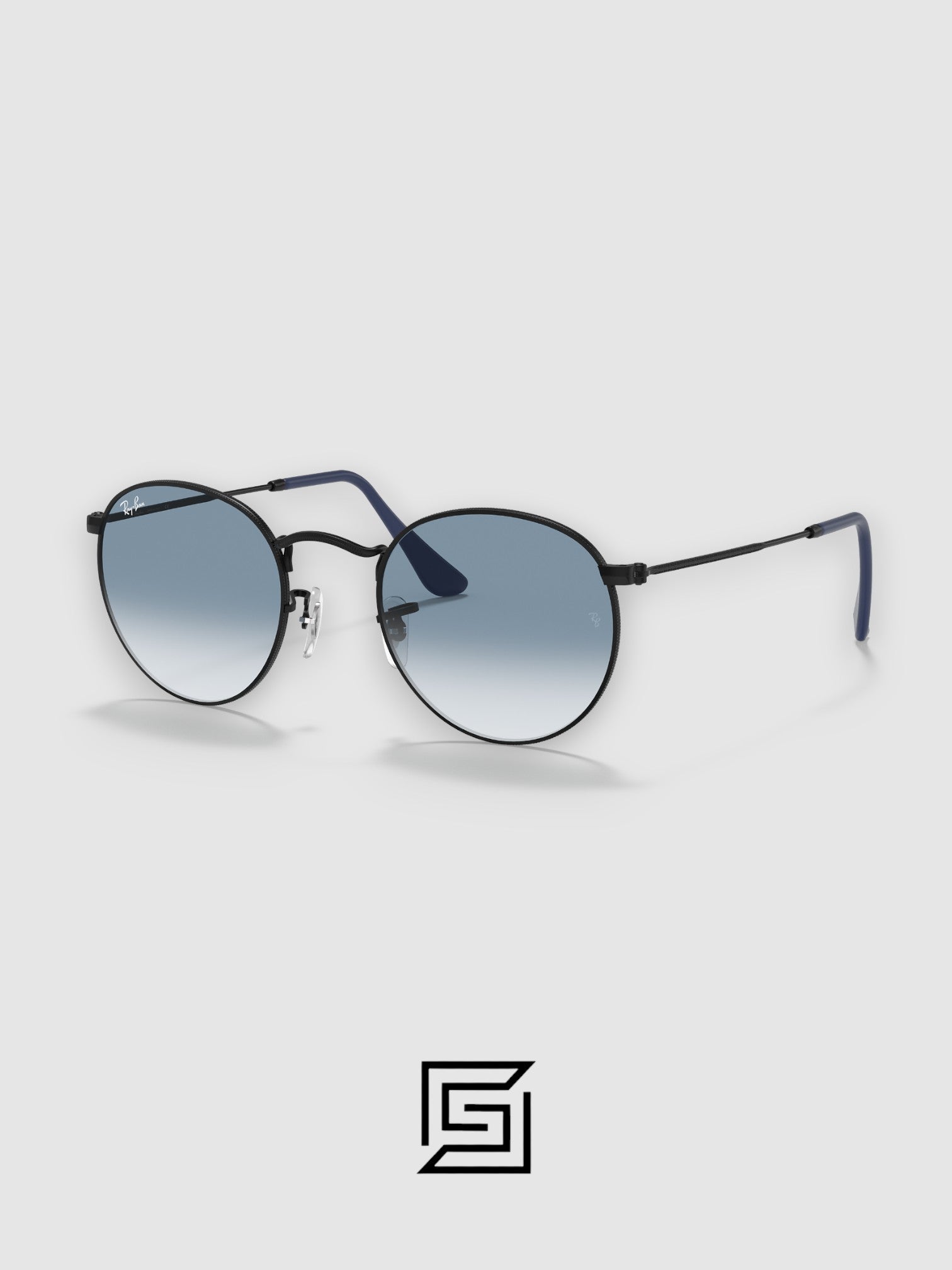Ray Ban Sunglasses RB3447 ROUND METAL Unisex - BLACK_GREY