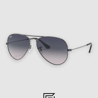 Ray Ban RB3026 AVIATOR XL Unisex - BLACK_GREY