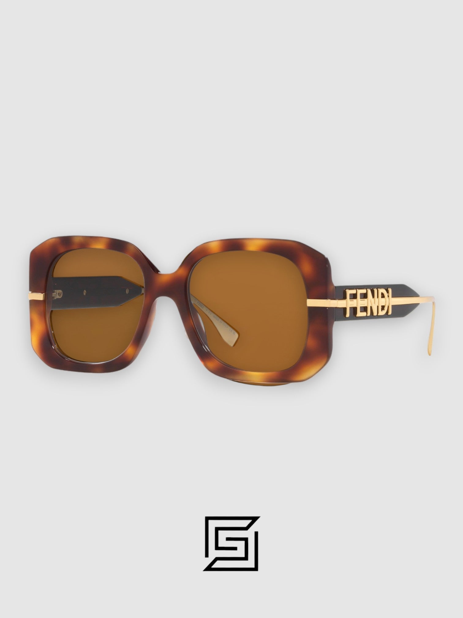 نظارة شمسية FENDI FE40065 نسائية - نمط النمر