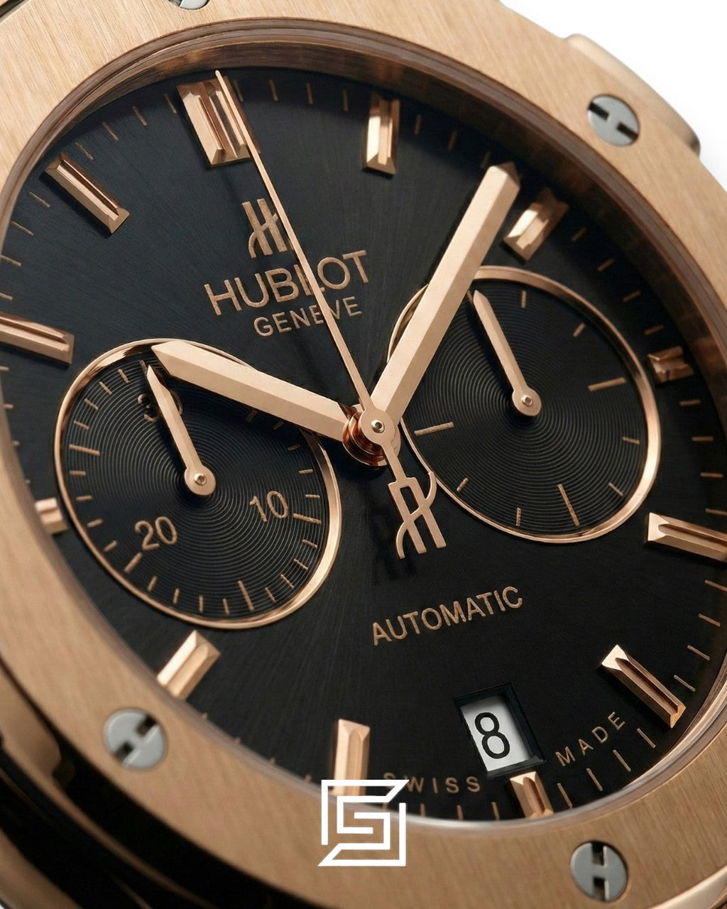 Hublot Classic Fusion Chronograph – Rose Gold with Black Rubber Strap