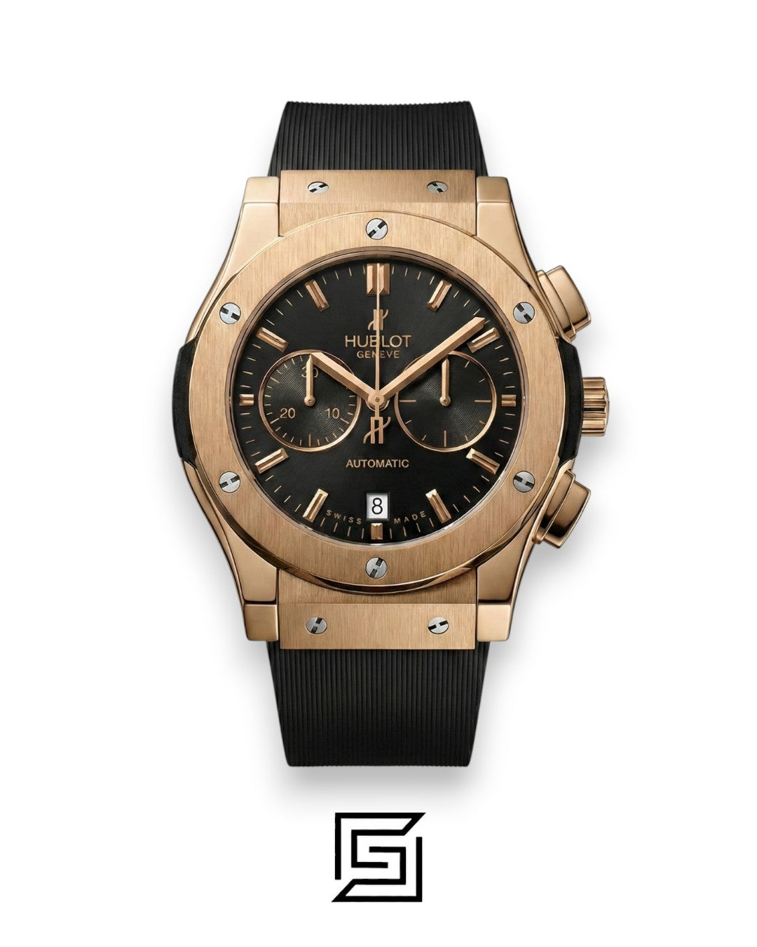 Hublot Classic Fusion Chronograph – Rose Gold with Black Rubber Strap