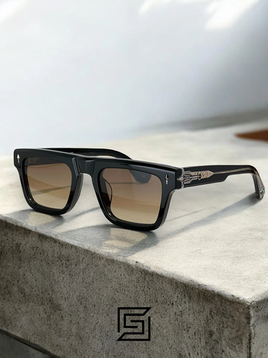 Jacques Marie Mage LARMIE sunglasses for men - brown