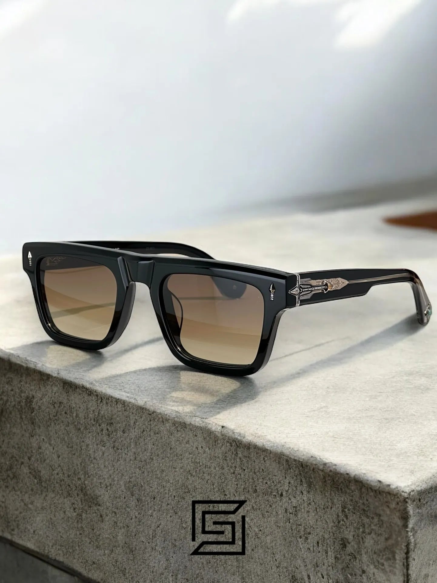 Jacques Marie Mage LARMIE sunglasses for men - brown
