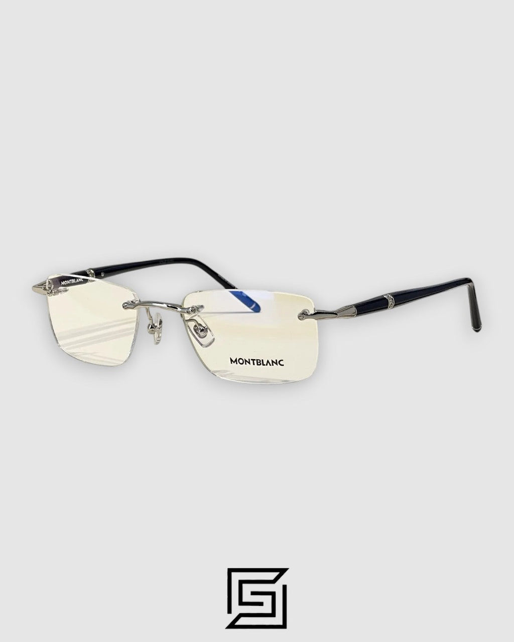 نظارة مون بلان Mont Blanc MB0344 للرجال - لون جانميتال