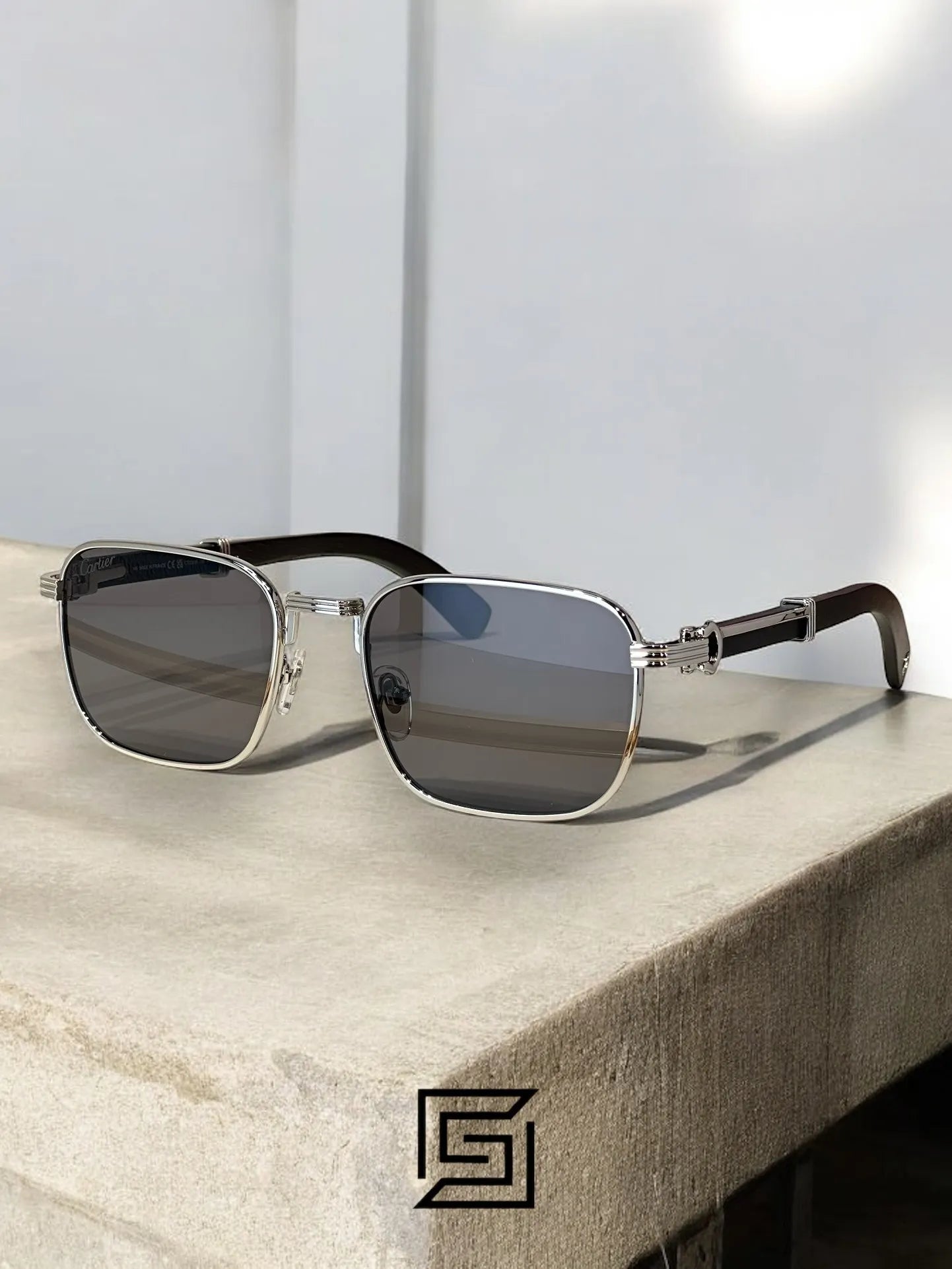 CARTIER CT0363 sunglasses for men - silver-2