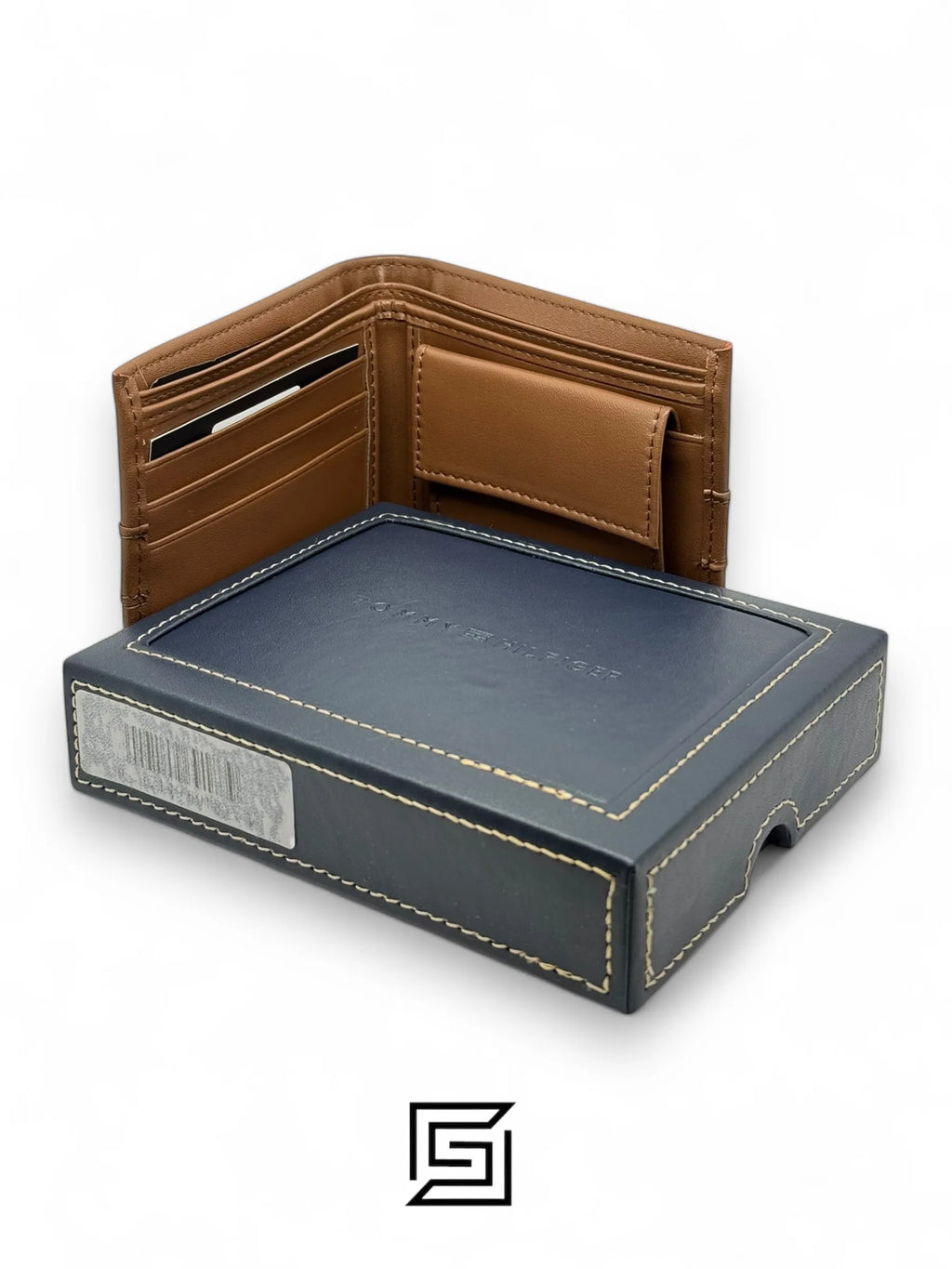 wallets New Box TOMMY SINGLE WALLET LINE HILFIGER LOGO/BROWN