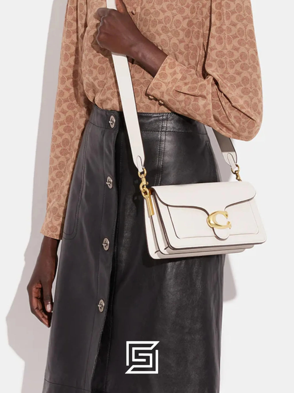 Coach leather Tabby Shoulder Bag 26 Style CH857 WHITE