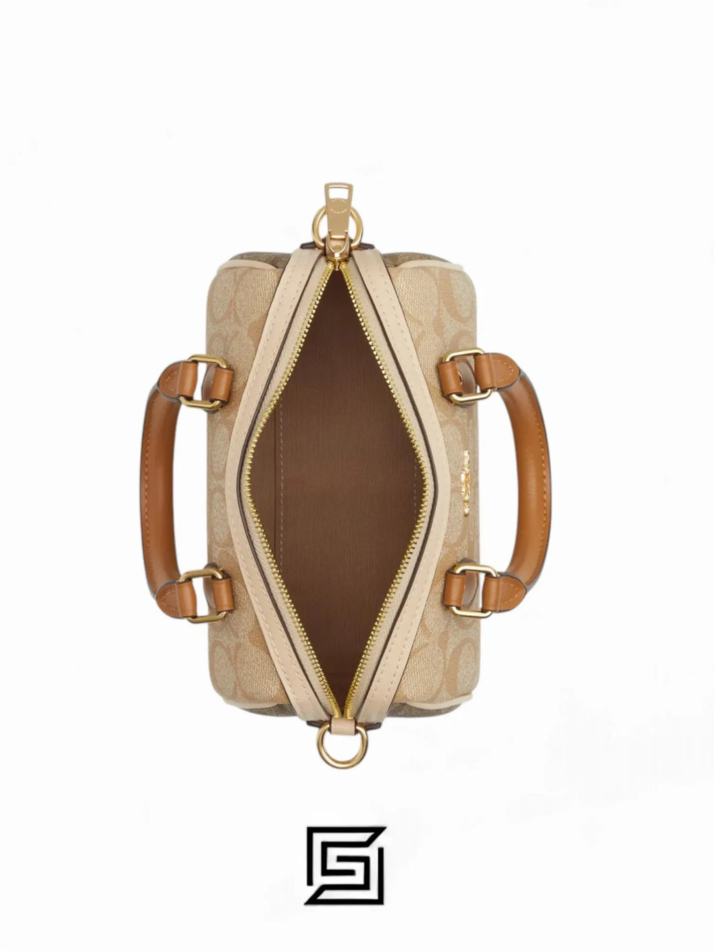 Mini Rowan Crossbody In Blocked Signature Canvas Style No.CR244