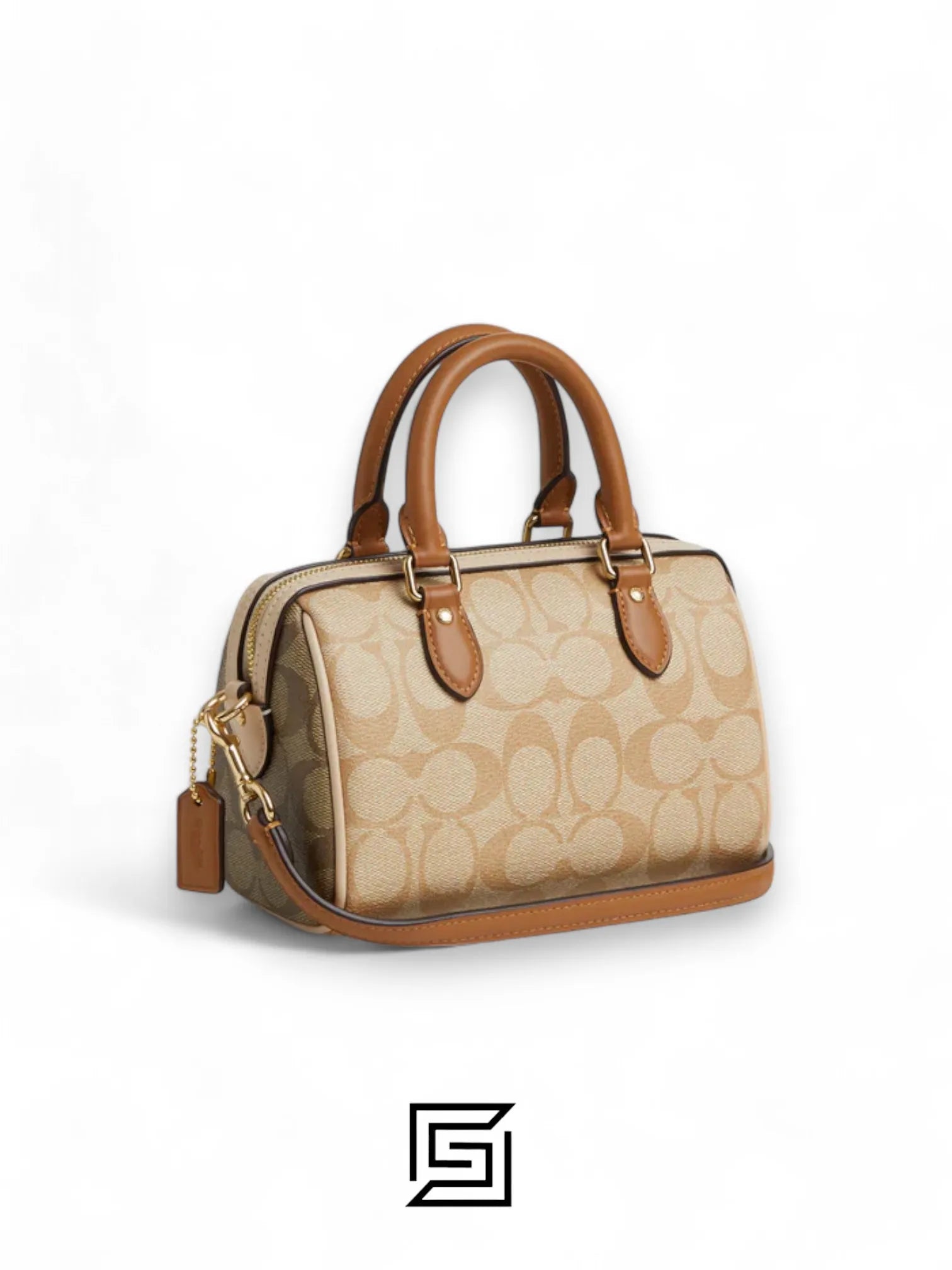 Mini Rowan Crossbody In Blocked Signature Canvas Style No.CR244