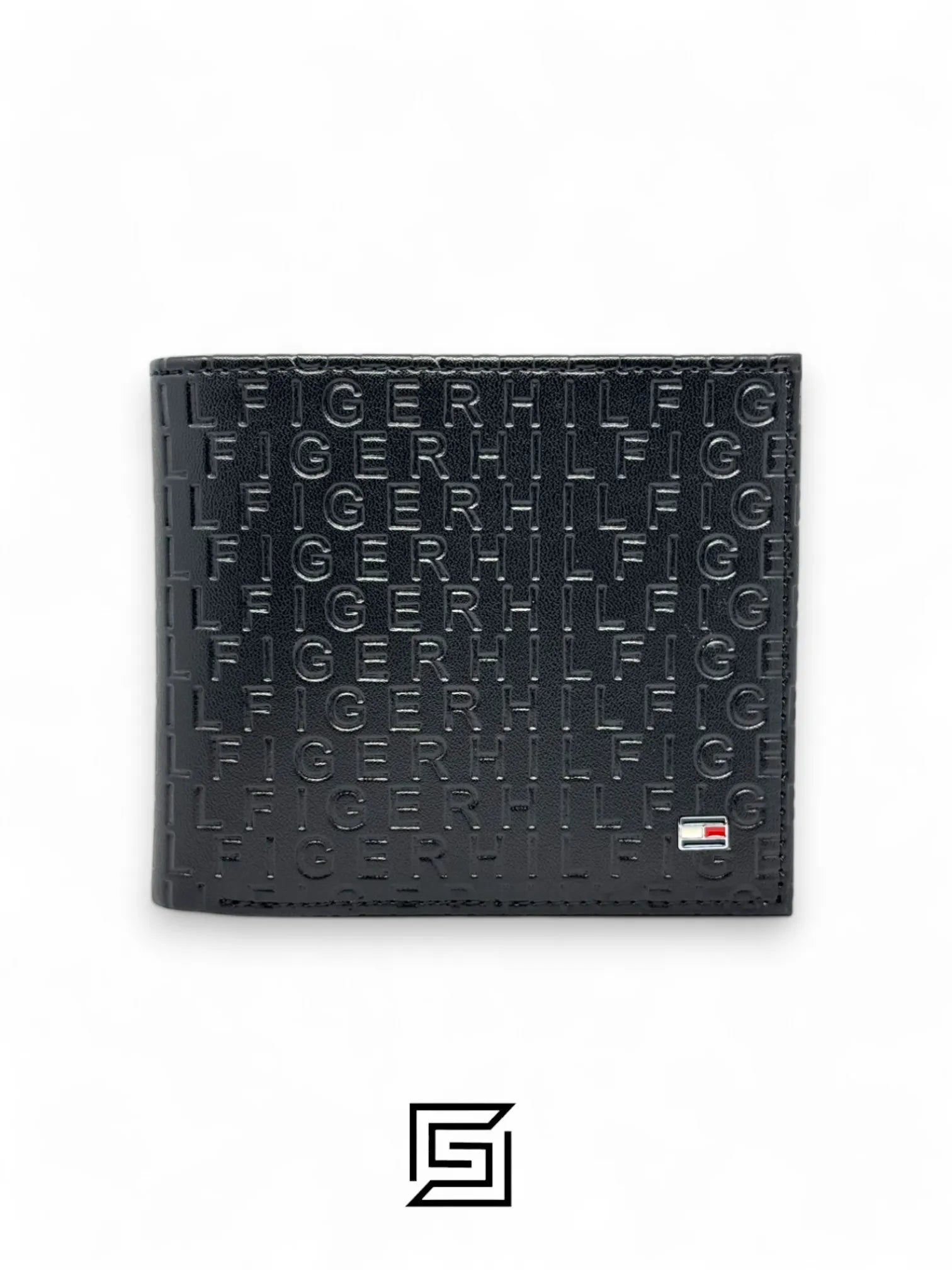 wallets TOMMY SINGLE WALLET W HILFIGER HARD PATTERN INSIDE LEATHER Small LOGO/BLACK