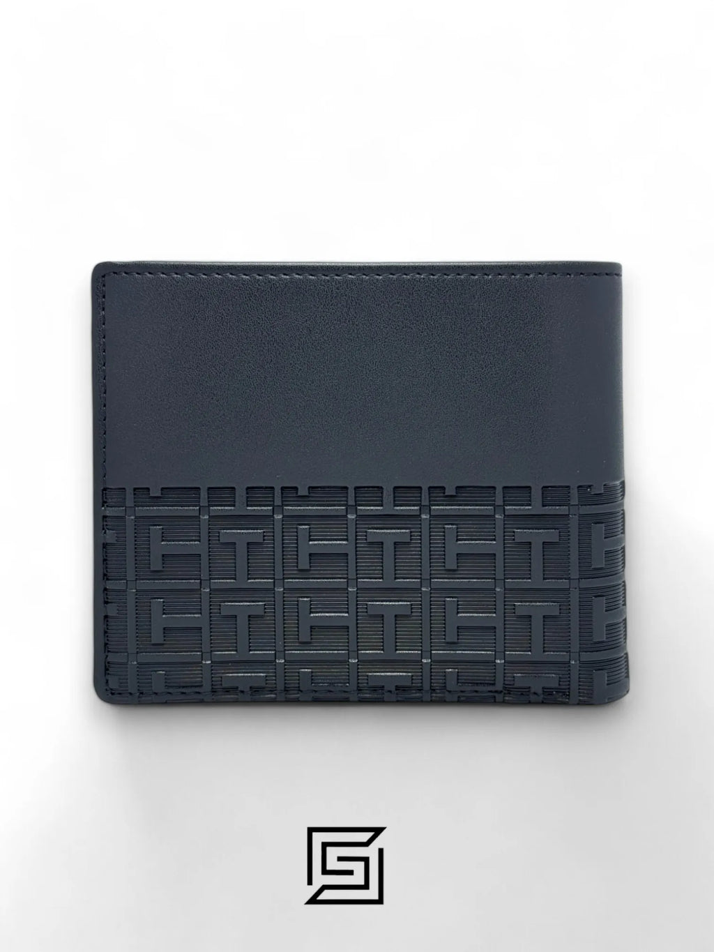 wallets TOMMY SINGLE WALLET W TH LOGO HARD PATTERN INSIDE LEATHER LOWER /BLACK